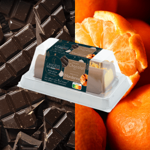 Bûche artisanale Chocolat & Mandarine