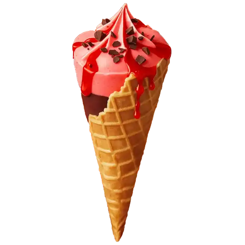 Fraise-Framboise-cône