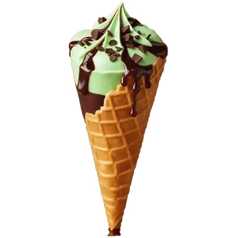 Menthe-Choco-cône