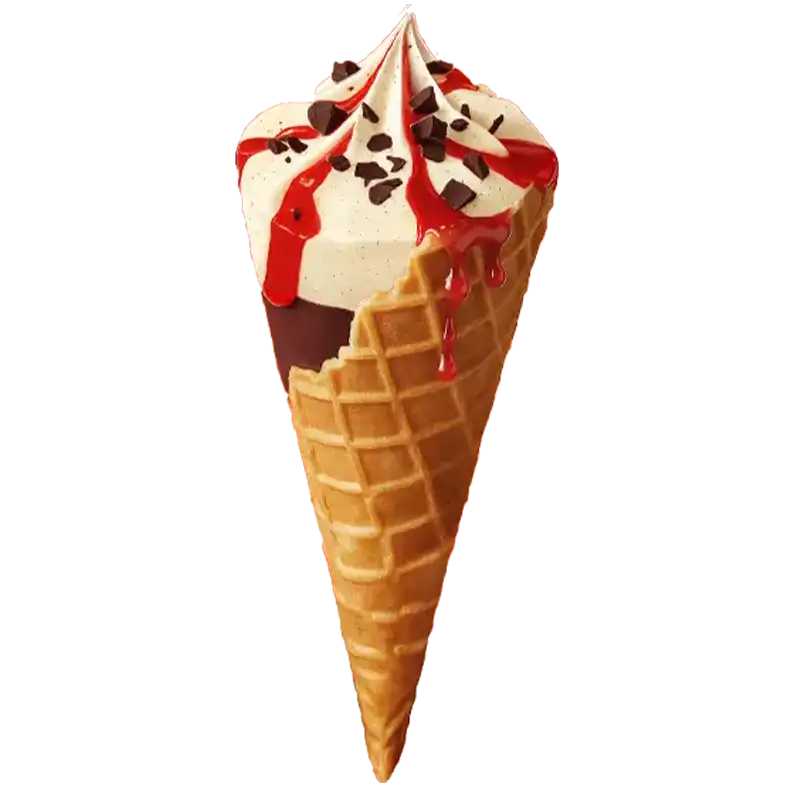 Vanille-Fraise-Cône